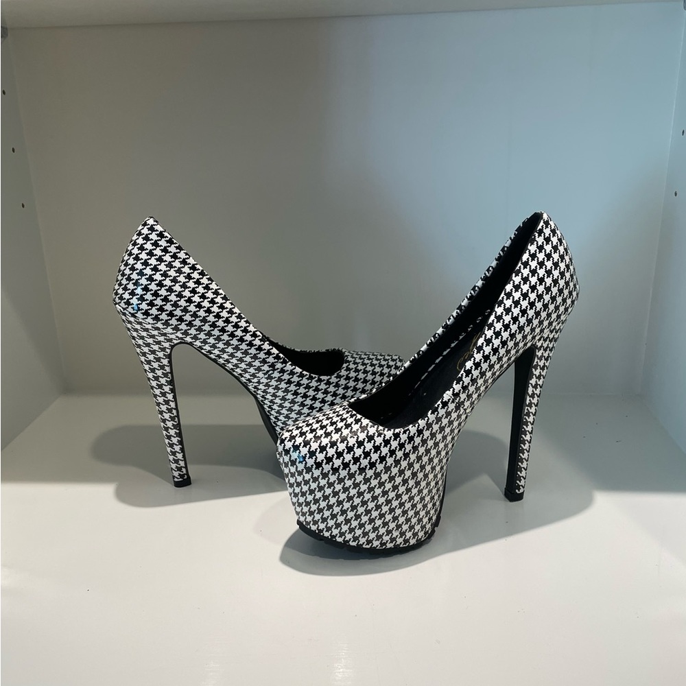 Charlotte Russe checkered platform heels